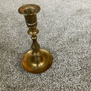 VTG Brass Candlestick Holders Made in India 7” Solid